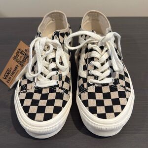 BRAND NEW Old Skool Tapered Low Top in Eco Theory Checkerboard women’s sz 7.5